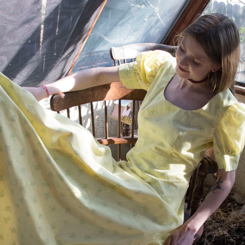 Vintage 70's Prairie Maxi Dress